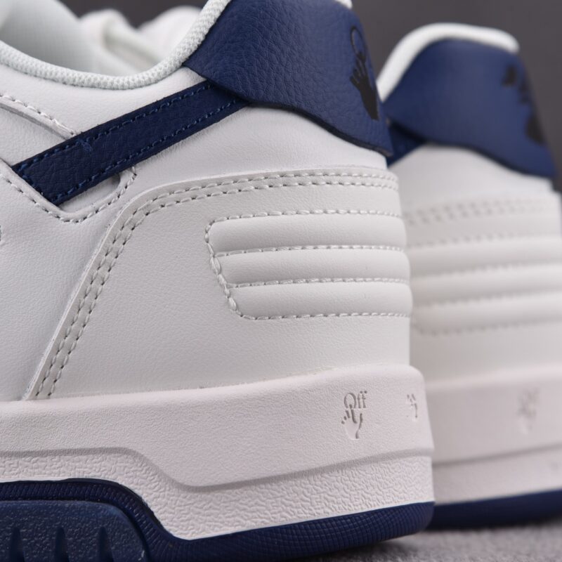 (BEST) OFF-WHITE Out Of Office OOO Low Tops 'WHITE NAVY'