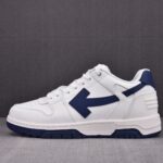 (BEST) OFF-WHITE Out Of Office OOO Low Tops 'WHITE NAVY'