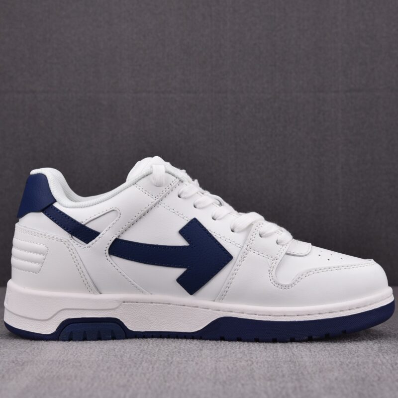 (BEST) OFF-WHITE Out Of Office OOO Low Tops 'WHITE NAVY'