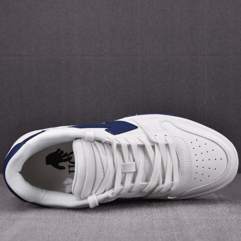 (BEST) OFF-WHITE Out Of Office OOO Low Tops 'WHITE NAVY'