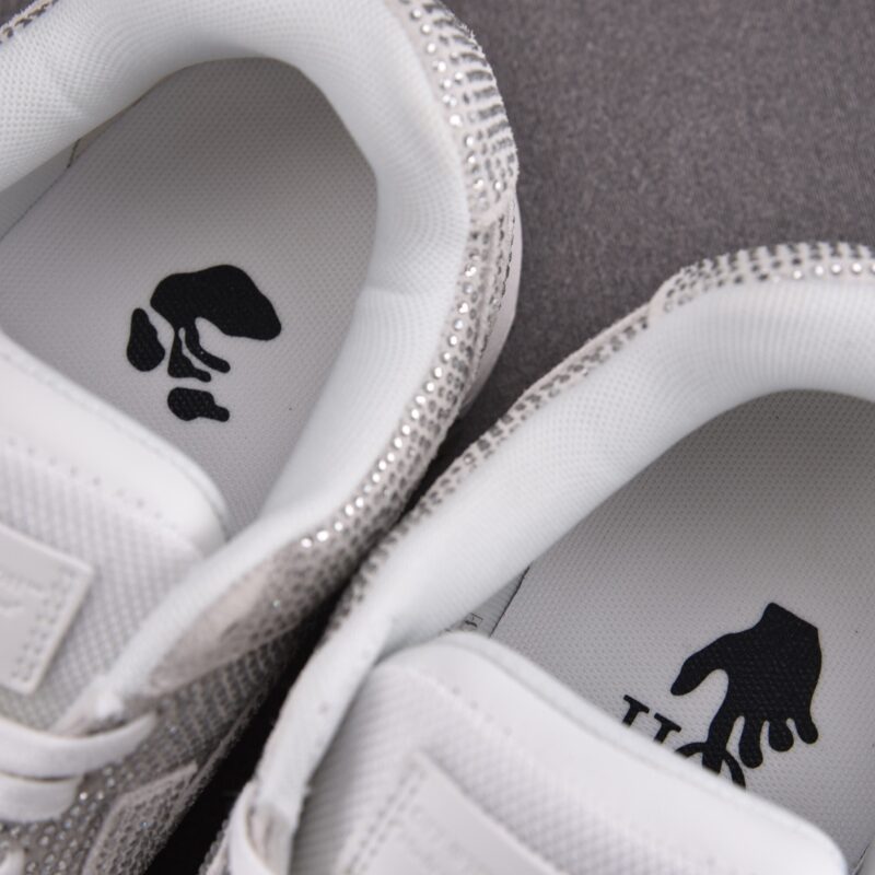 (BEST) OFF-WHITE Out Of Office OOO Low Tops 'SILVER STRASS'