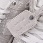 (BEST) OFF-WHITE Out Of Office OOO Low Tops 'SILVER STRASS'