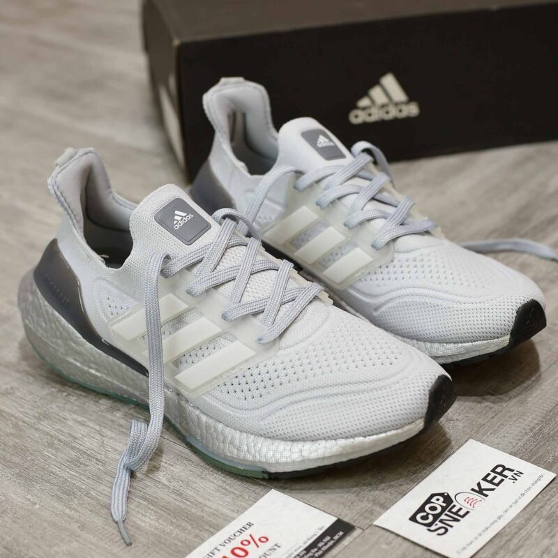 Giày Adidas Ultraboost 21 J 'Crystal White Silver' Like Auth