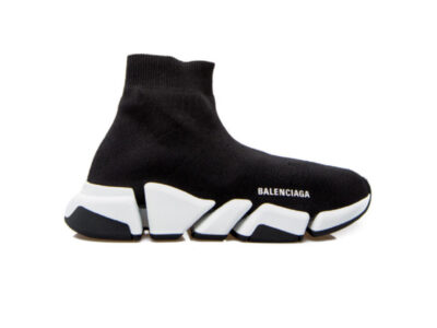 Giày Balenciaga Man Black And White Speed 2.0 Best Quality