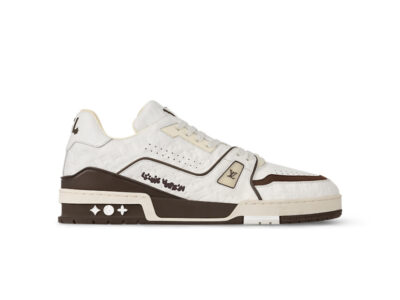 Giày Louis Vuitton LV Trainer #54 Monogram Embossed White Best Quality