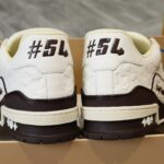 Giày Louis Vuitton LV Trainer #54 Monogram Embossed White Best Quality