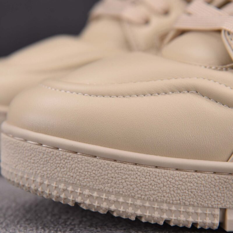 Giày Louis Vuitton LV Trainer Calf Leather Beige Best Quality