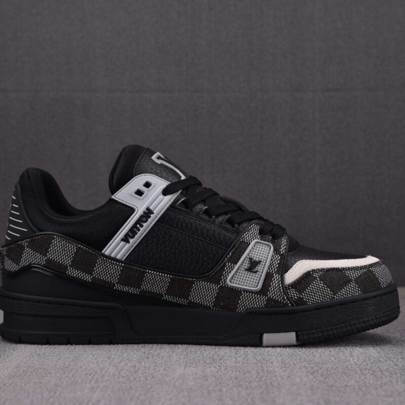 Giày Louis Vuitton LV Trainer Damier Denim Black Best Quality