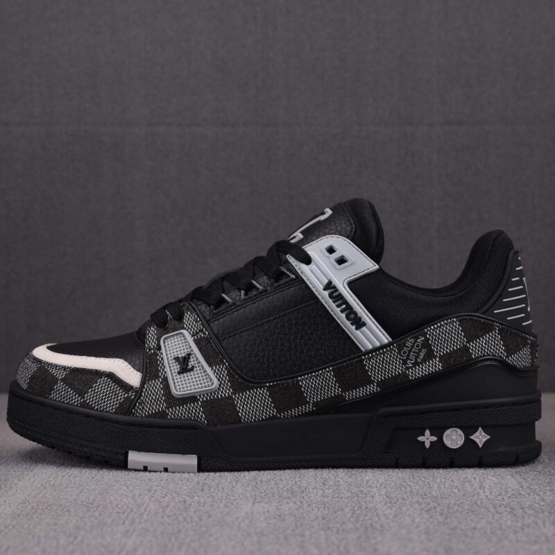 Giày Louis Vuitton LV Trainer Damier Denim Black Best Quality