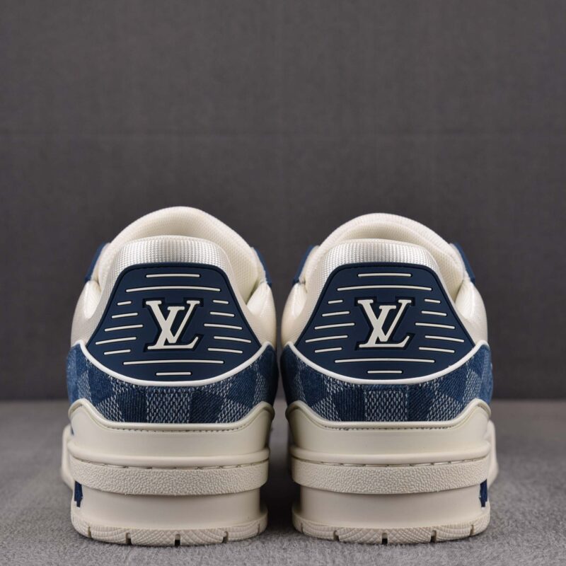 Giày Louis Vuitton LV Trainer Damier Denim Blue Best Quality