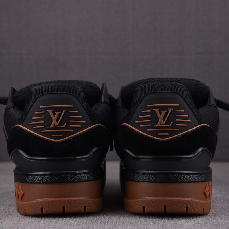 Giày Louis Vuitton LV Trainer Maxi Black Brown Suede Best Quality