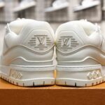 Giày Louis Vuitton LV Trainer Maxi Calf Leather White Best Quality
