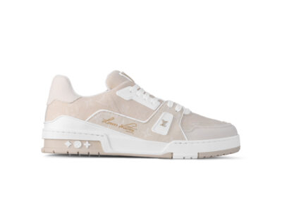 Giày Louis Vuitton LV Trainer Monogram Denim Beige Best Quality