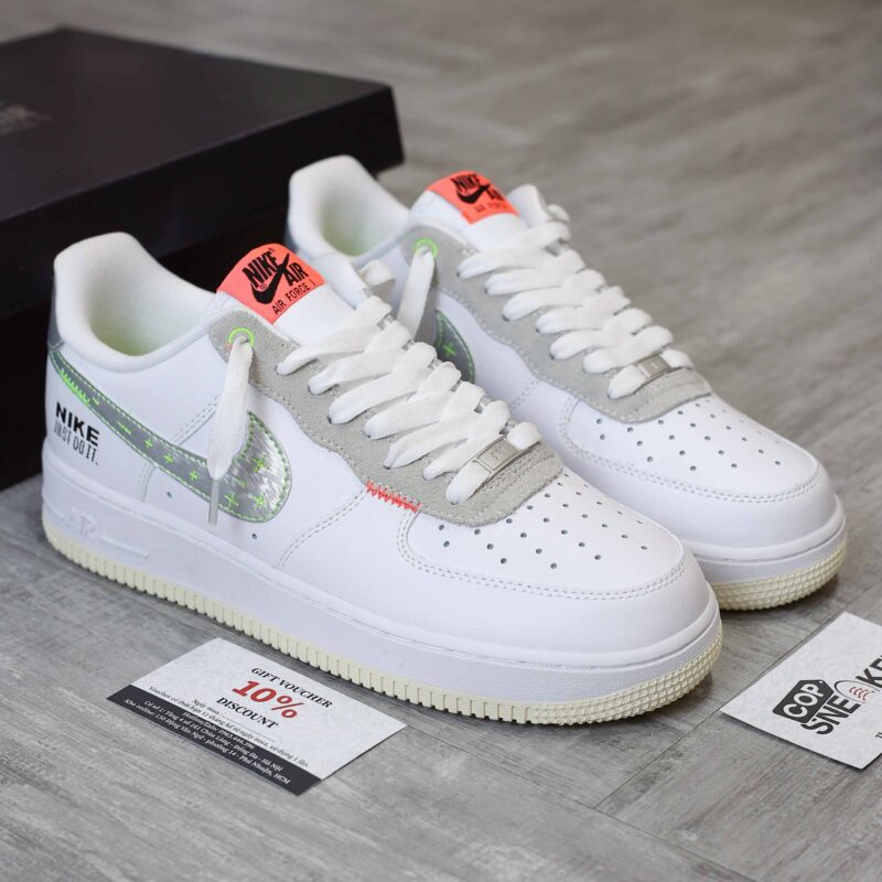 Giày Nike Air Force 1 Low Just Do It White Stitch Like Auth