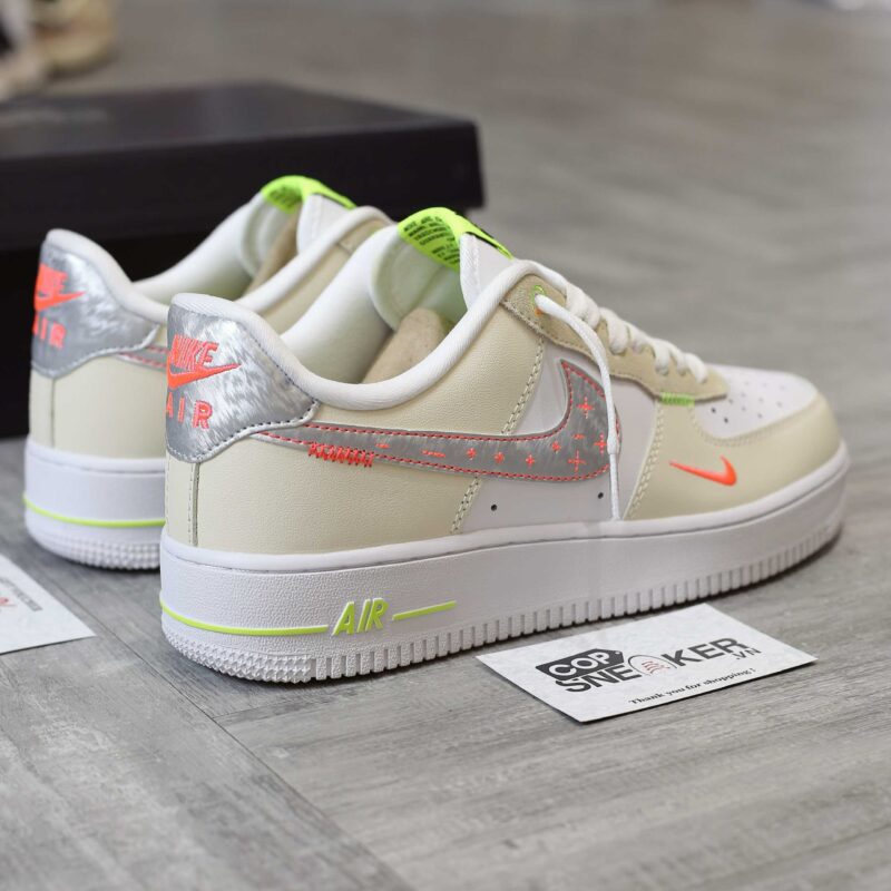Giày Nike Air Force 1 Low Just Do It ‘White Tan’ Like Auth