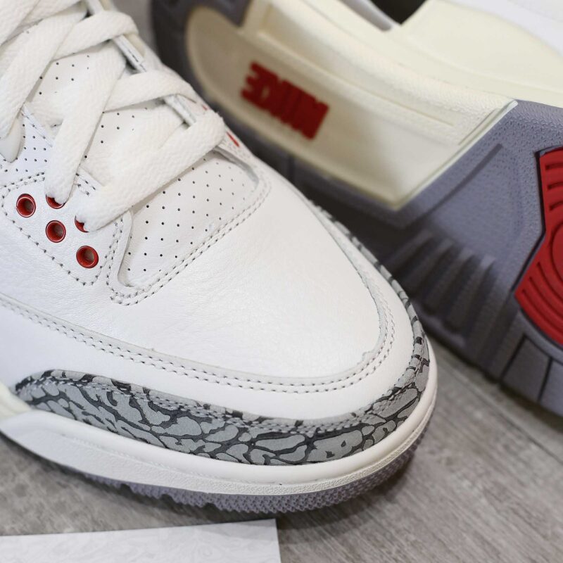 Giày Nike Air Jordan 3 Retro White Cement Reimagined Best Quality