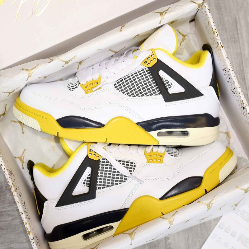 Giày Nike Air Jordan 4 Retro Vivid Sulfur Like Auth