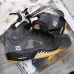Giày Nike OFF-WHITE x Air Jordan 5 Retro SP ‘Muslin’ Best Quality