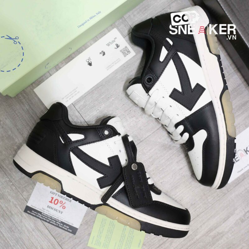 Giày Off White Out of Office ‘Black’ OMIA Best Quality