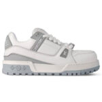Giày Louis Vuitton LV Trainer Maxi White Grey Trắng Xám Best Quality