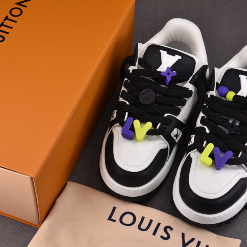 (BEST) Louis Vuitton LV Trainer Maxi 'WHITE BLACK'