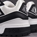 (BEST) Louis Vuitton LV Trainer Maxi 'WHITE BLACK'