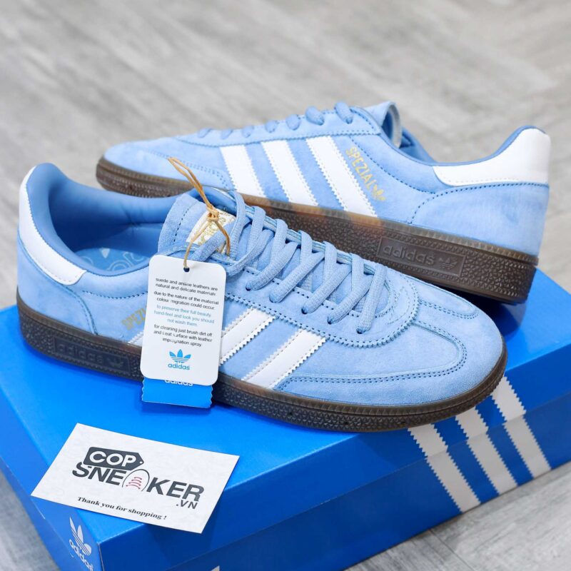 Giày Adidas Handball Spezial Light Blue Like Auth