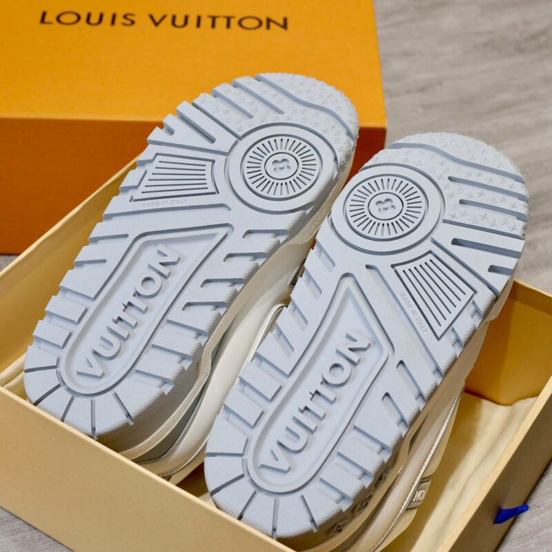 Giày Louis Vuitton LV Trainer Maxi White Grey Trắng Xám Best Quality