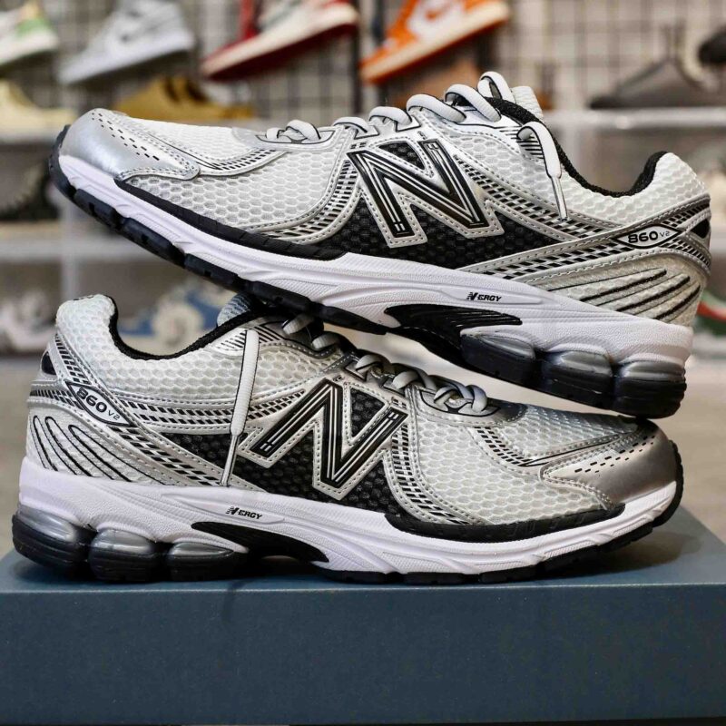 Giày New Balance 860v2 Black White Silver Like Auth