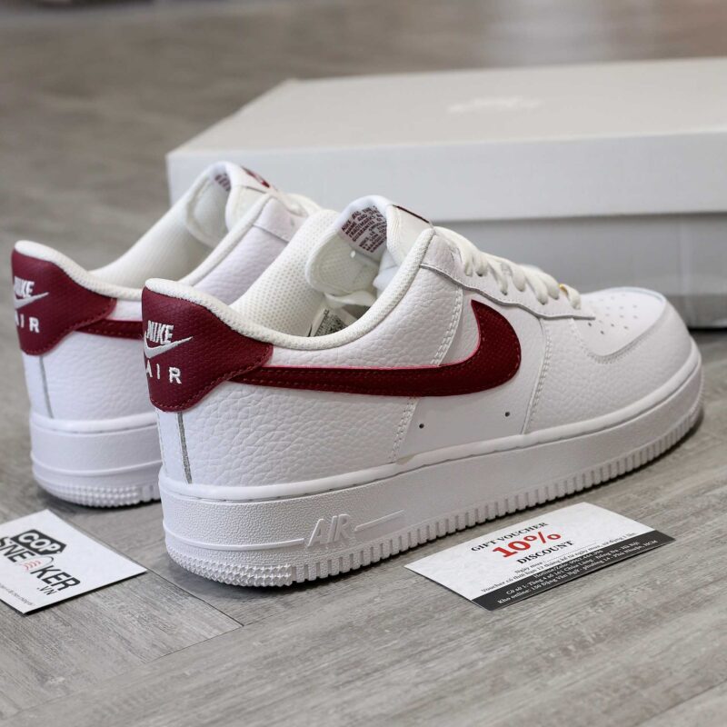 Giày Nike Air Force 1 Low White Team Red Best Quality