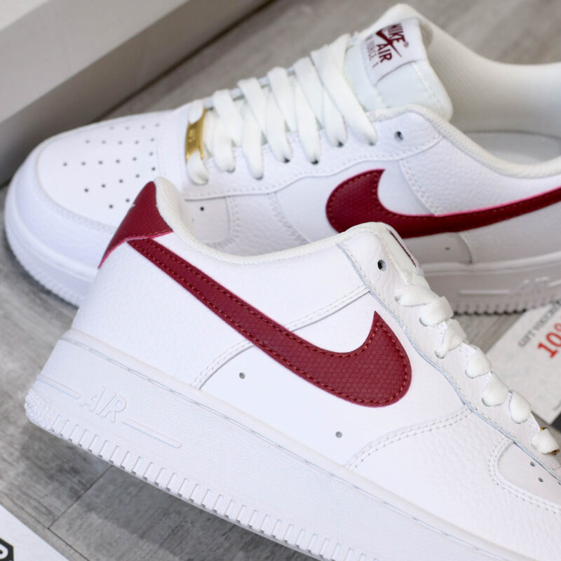 Giày Nike Air Force 1 Low White Team Red Best Quality