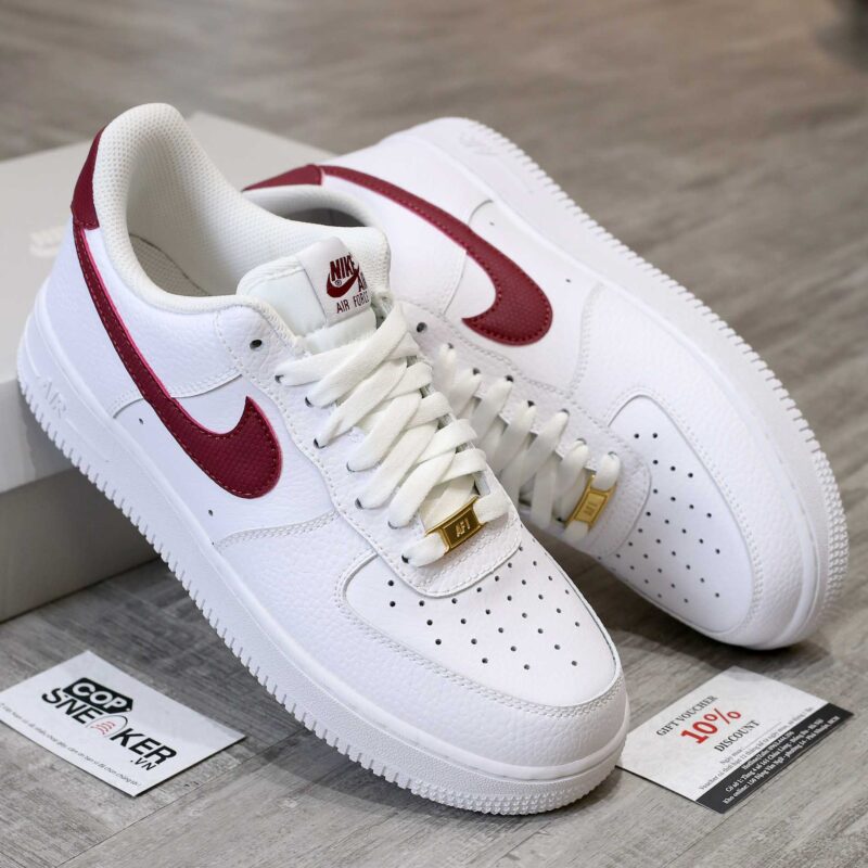 Giày Nike Air Force 1 Low White Team Red Best Quality