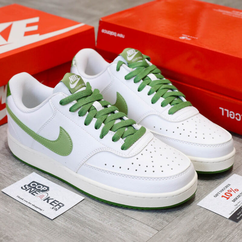 Giày Nike Court Vision Low White Green Like Auth