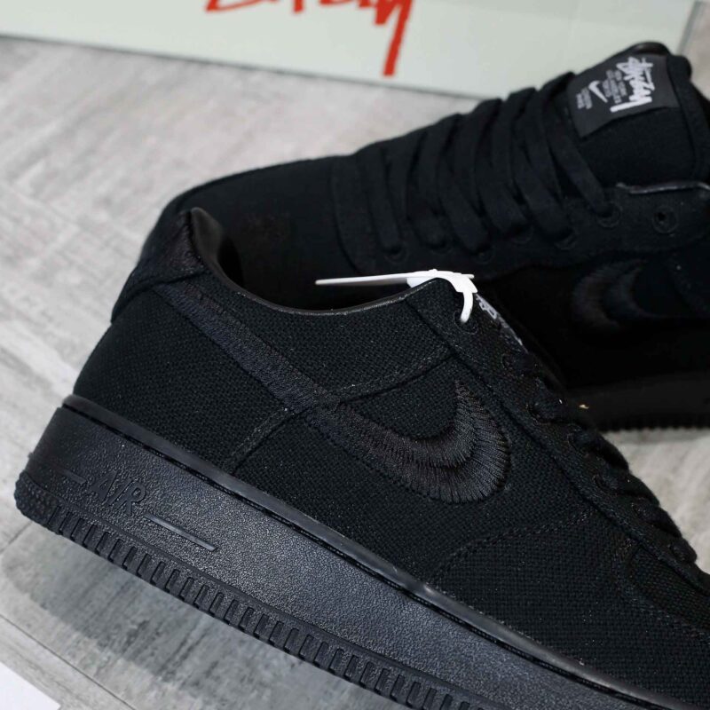 Giày Nike Stussy x Air Force 1 Low ‘Triple Black’ Best Quality