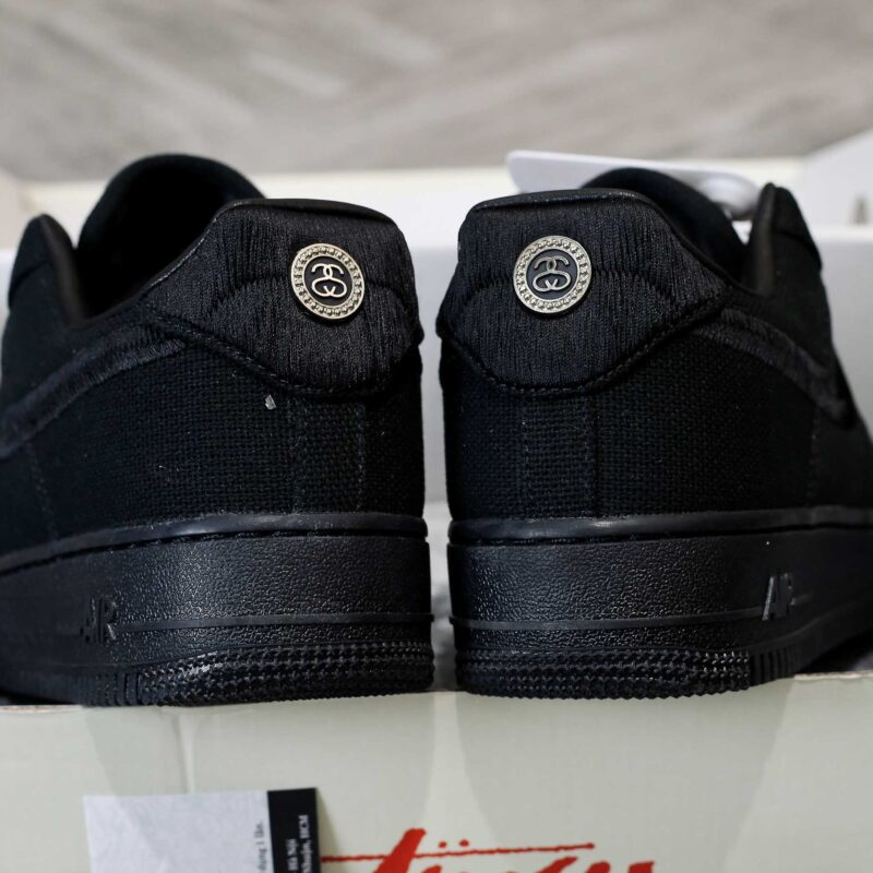 Giày Nike Stussy x Air Force 1 Low ‘Triple Black’ Best Quality