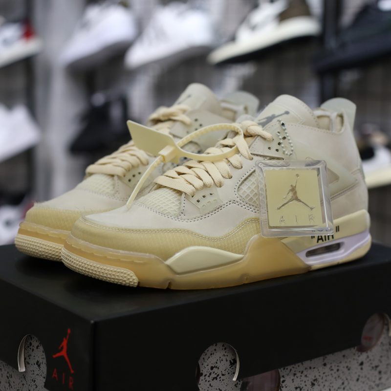 (BEST) Jordan 4 WMNS Retro OFF-WHITE™ 'SAIL'