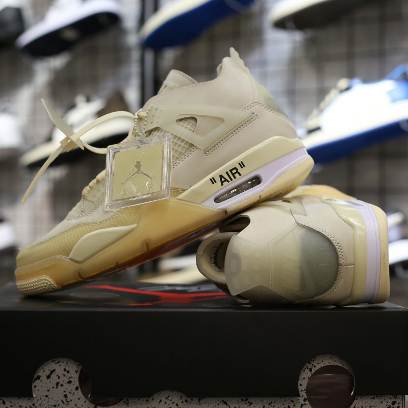(BEST) Jordan 4 WMNS Retro OFF-WHITE™ 'SAIL'
