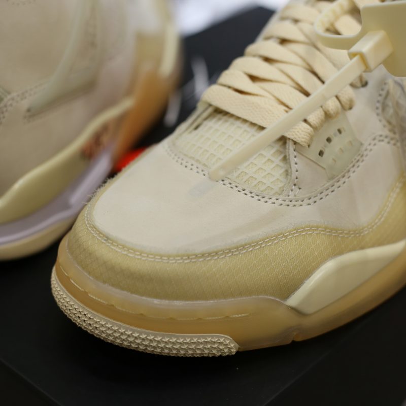 (BEST) Jordan 4 WMNS Retro OFF-WHITE™ 'SAIL'