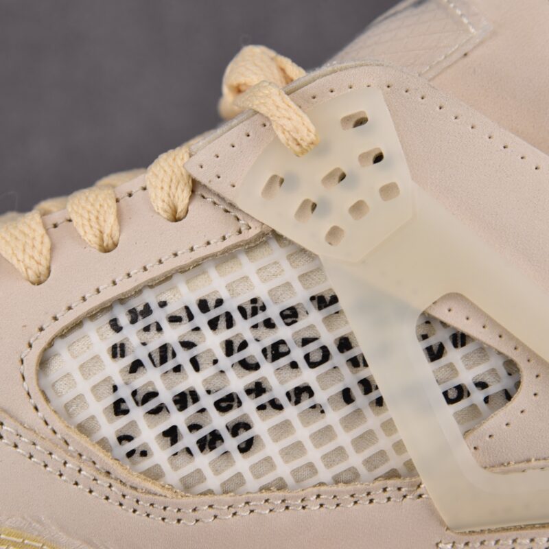 (BEST) OFF-WHITE™ x Air Jordan 4 WMNS Retro 'SAIL'