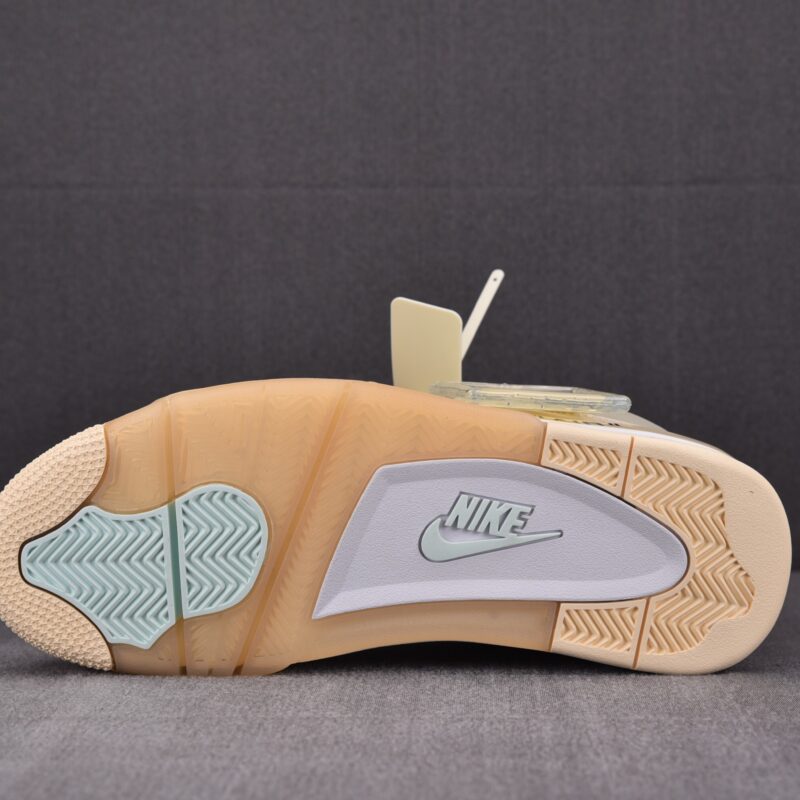 (BEST) OFF-WHITE™ x Air Jordan 4 WMNS Retro 'SAIL'