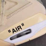 (BEST) OFF-WHITE™ x Air Jordan 4 WMNS Retro 'SAIL'