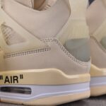 (BEST) OFF-WHITE™ x Air Jordan 4 WMNS Retro 'SAIL'