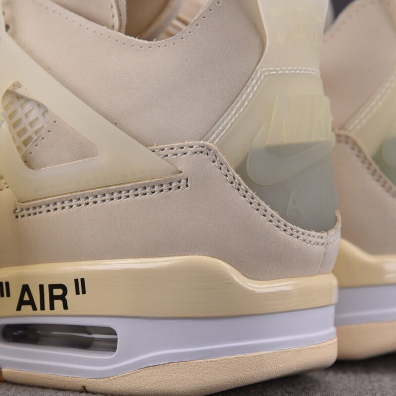 (BEST) OFF-WHITE™ x Air Jordan 4 WMNS Retro 'SAIL'