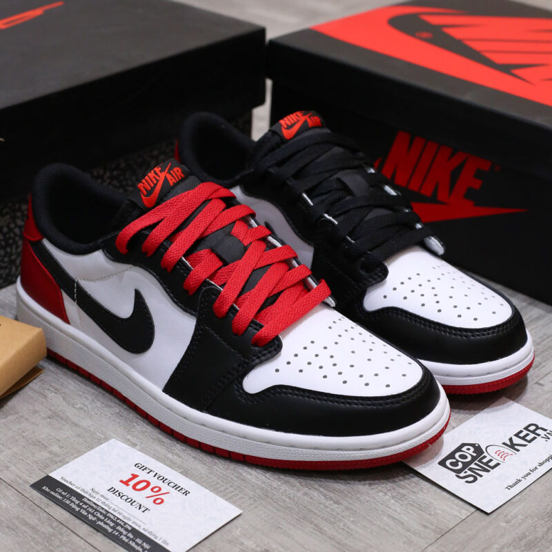 Giày Air Jordan 1 Low OG Black Toe Like Auth