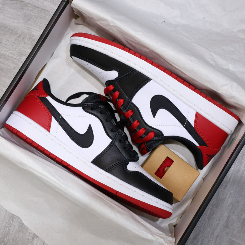 Giày Air Jordan 1 Low OG Black Toe Like Auth