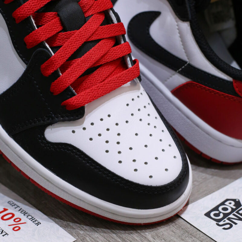 Giày Air Jordan 1 Low OG Black Toe Like Auth