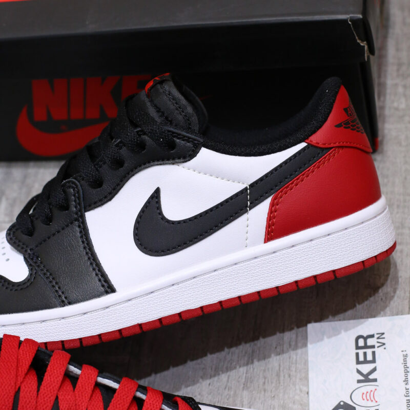 Giày Air Jordan 1 Low OG Black Toe Like Auth