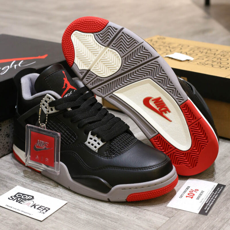 Giày Air Jordan 4 Retro ‘Bred Reimagined’ Like Auth