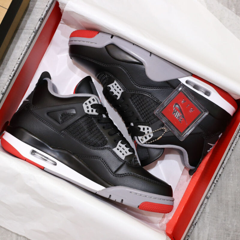 Giày Air Jordan 4 Retro ‘Bred Reimagined’ Like Auth