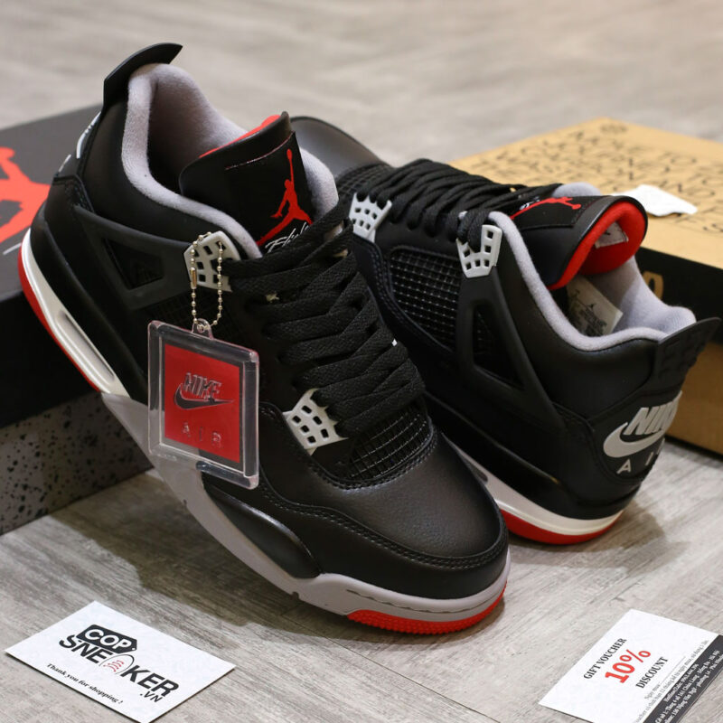 Giày Air Jordan 4 Retro ‘Bred Reimagined’ Like Auth